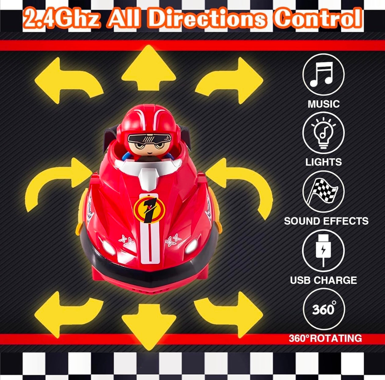 GO Dodgem Kart – Dual Battle Bumper Car Toy Set (Ages 4+) | Fun VS Racing Game for Kids