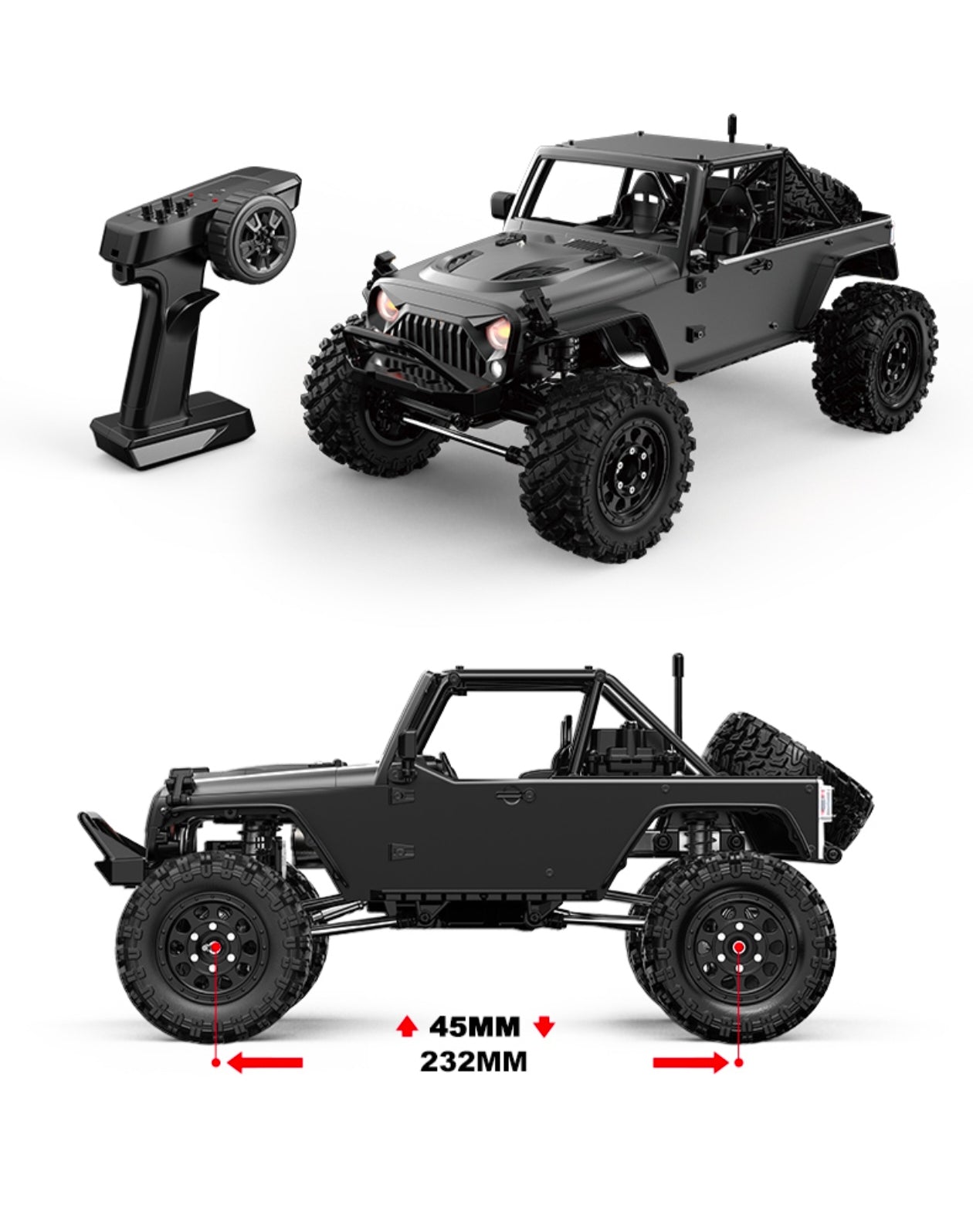 MJX Hyper Go H12Y – 1/12 Scale 4WD Brushless RC Crawler