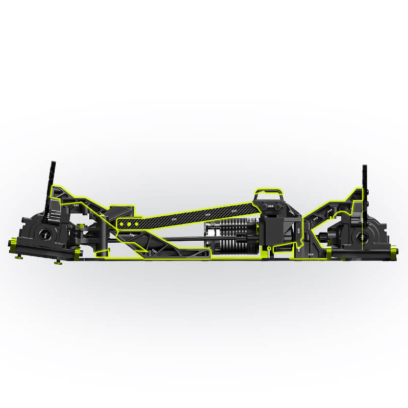 Rlaarlo Omni-Terminator Carbon Fiber MINI 1:10 Scale RTR Brushless Monster Truck, RZ001B-C
 (367)