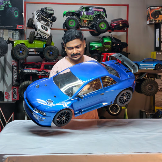 High Performance Rofun A5 Gasoline RC Racing Car 1:5 Scale RTR with 32CC Gas Engine CNC Aluminum Chassis and LCD Remote Control (2 stroke petrol rc)