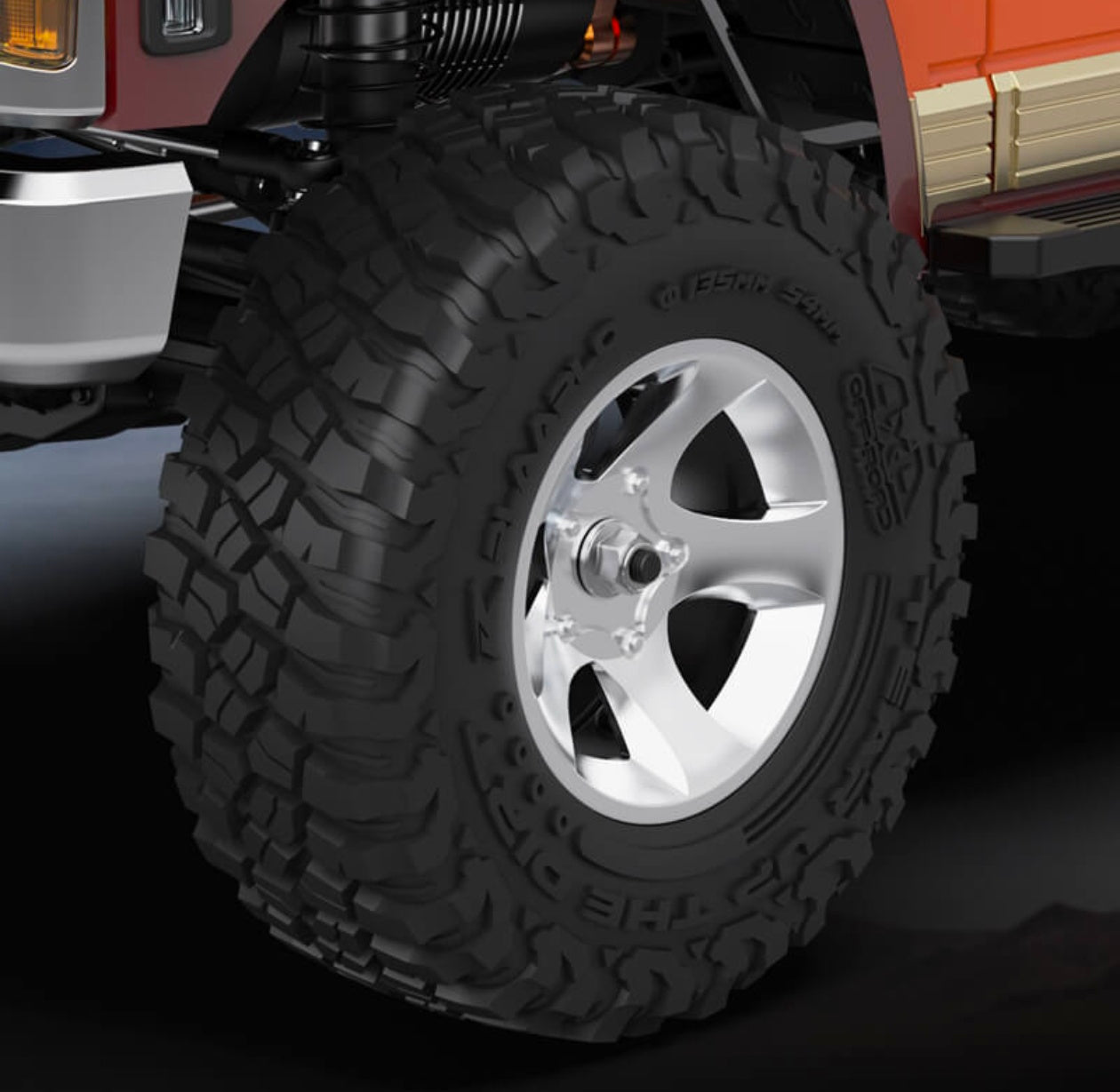 Rlaarlo 1/7 Scale 4WD Brushless RTR RC Crawler TK07 (Red) – Extreme Power, Big-Scale Off-Road Performance