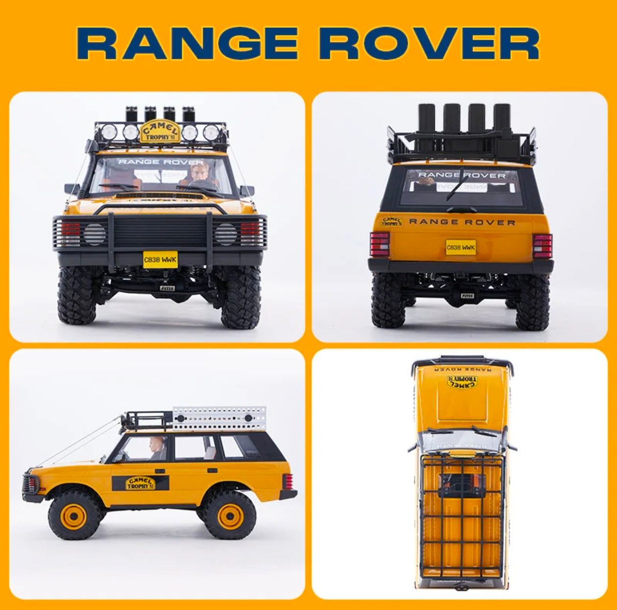 FMS 1/10 FCX10 Range Rover Camel Trophy Edition RS