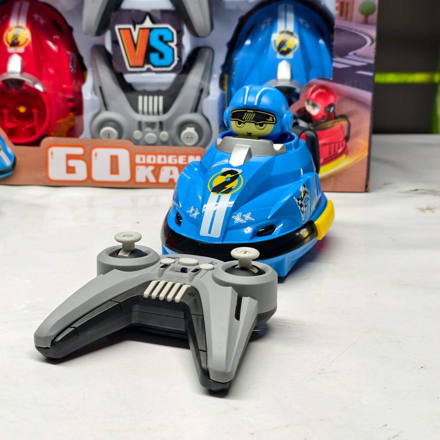 GO Dodgem Kart – Dual Battle Bumper Car Toy Set (Ages 4+) | Fun VS Racing Game for Kids