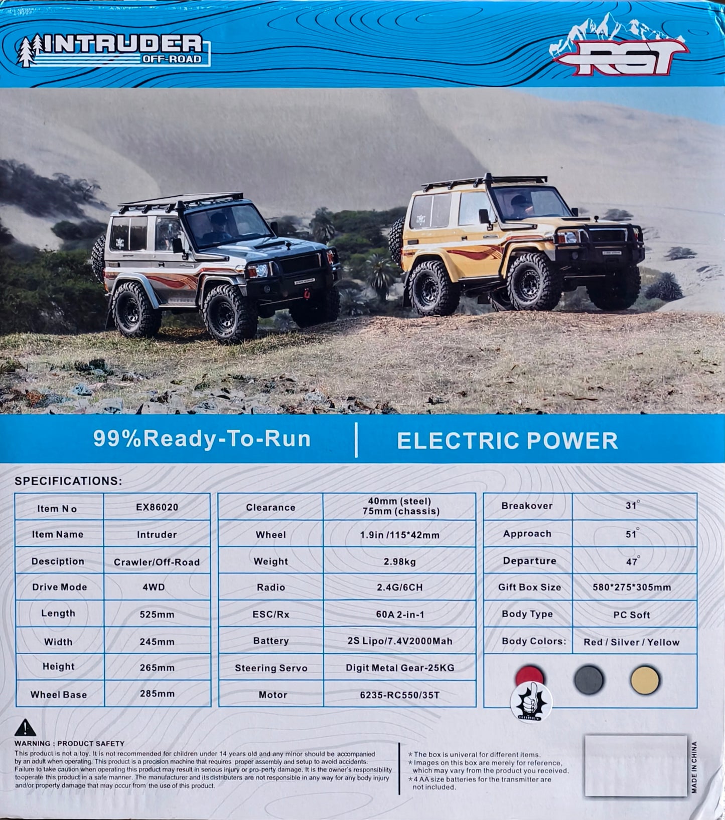 Rgt Rock crawler 1/10 scale