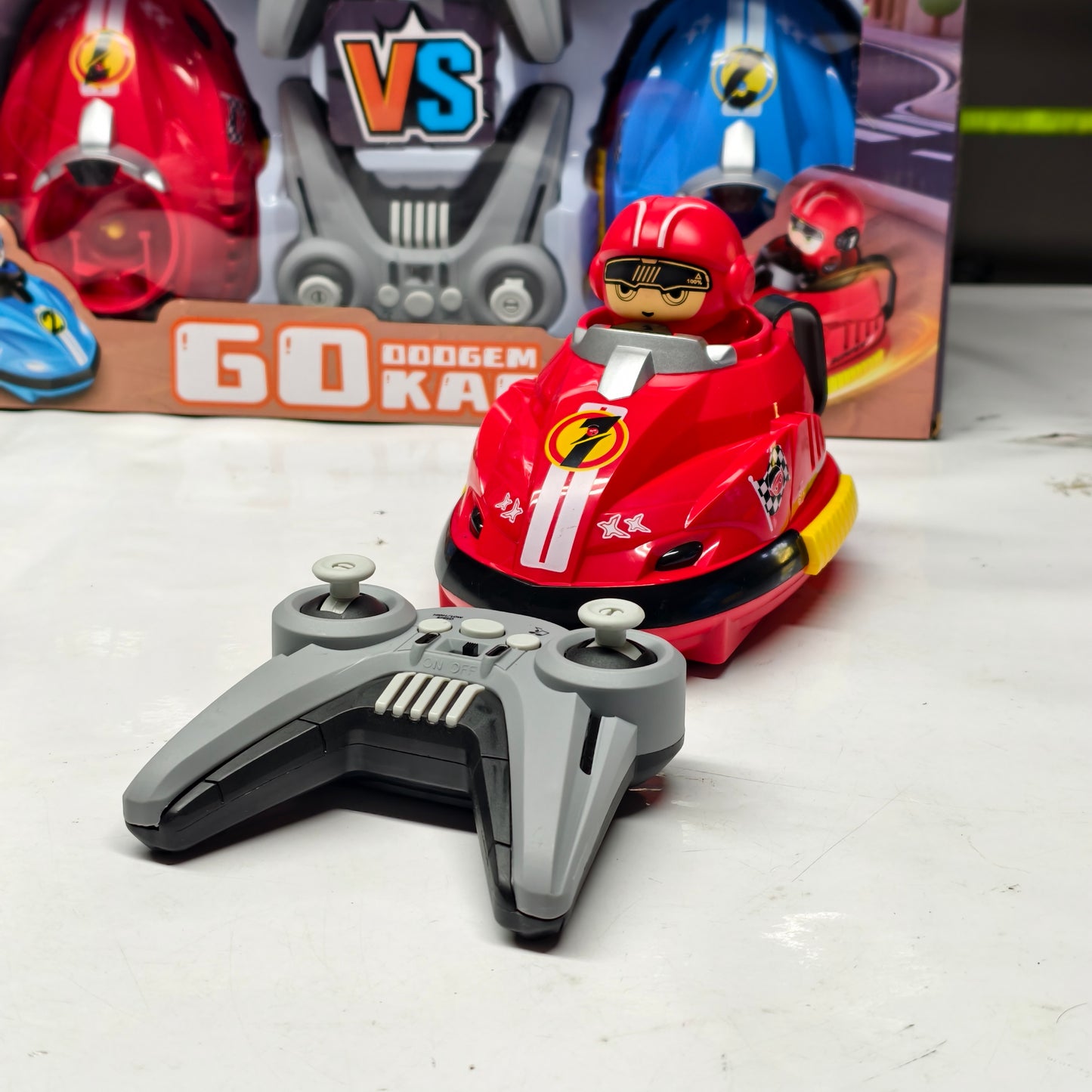 GO Dodgem Kart – Dual Battle Bumper Car Toy Set (Ages 4+) | Fun VS Racing Game for Kids